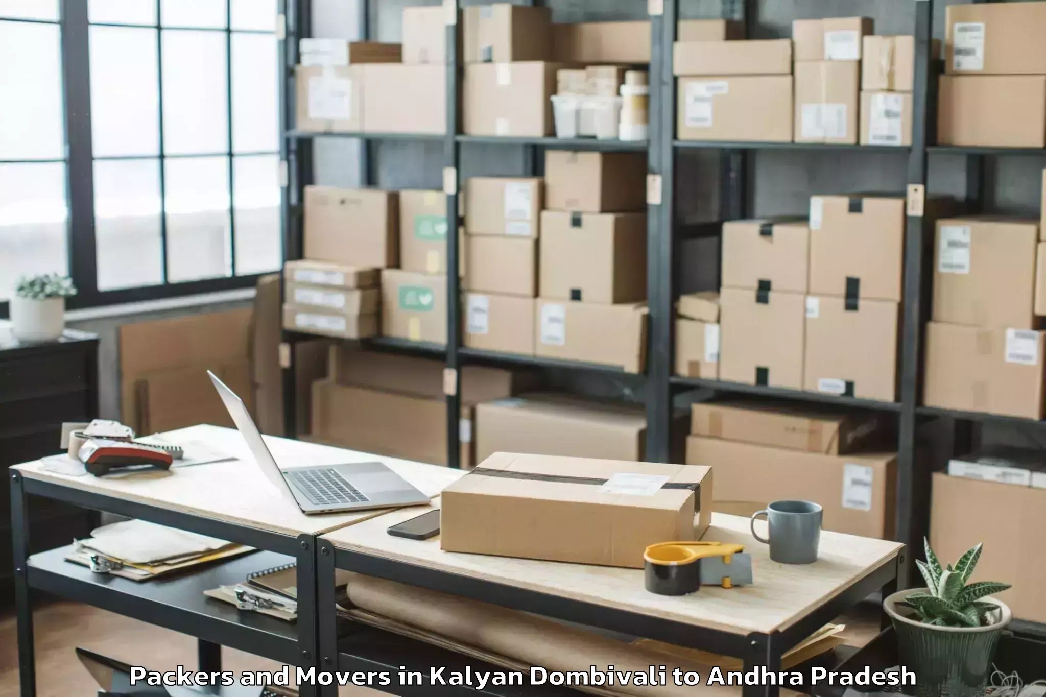 Professional Kalyan Dombivali to Reddigudem Packers And Movers